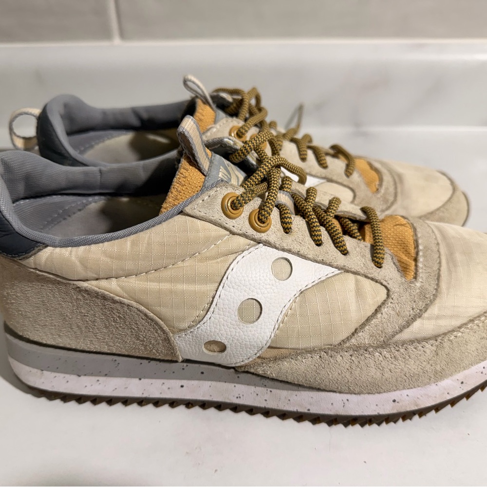 Saucony Gray and Cream Athletic Shoes